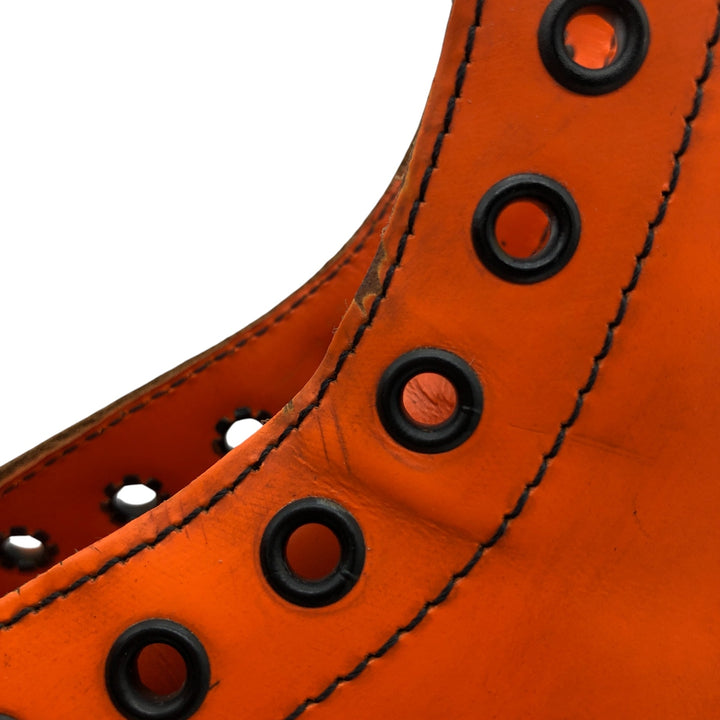 Dr. Martens 8-hole boots made in the UK 6 Women's 25.0cm genuine leather orange type Vintage Second Hand
