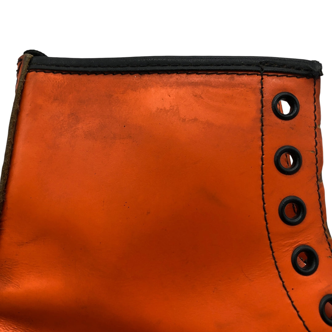 Dr. Martens 8-hole boots made in the UK 6 Women's 25.0cm genuine leather orange type Vintage Second Hand