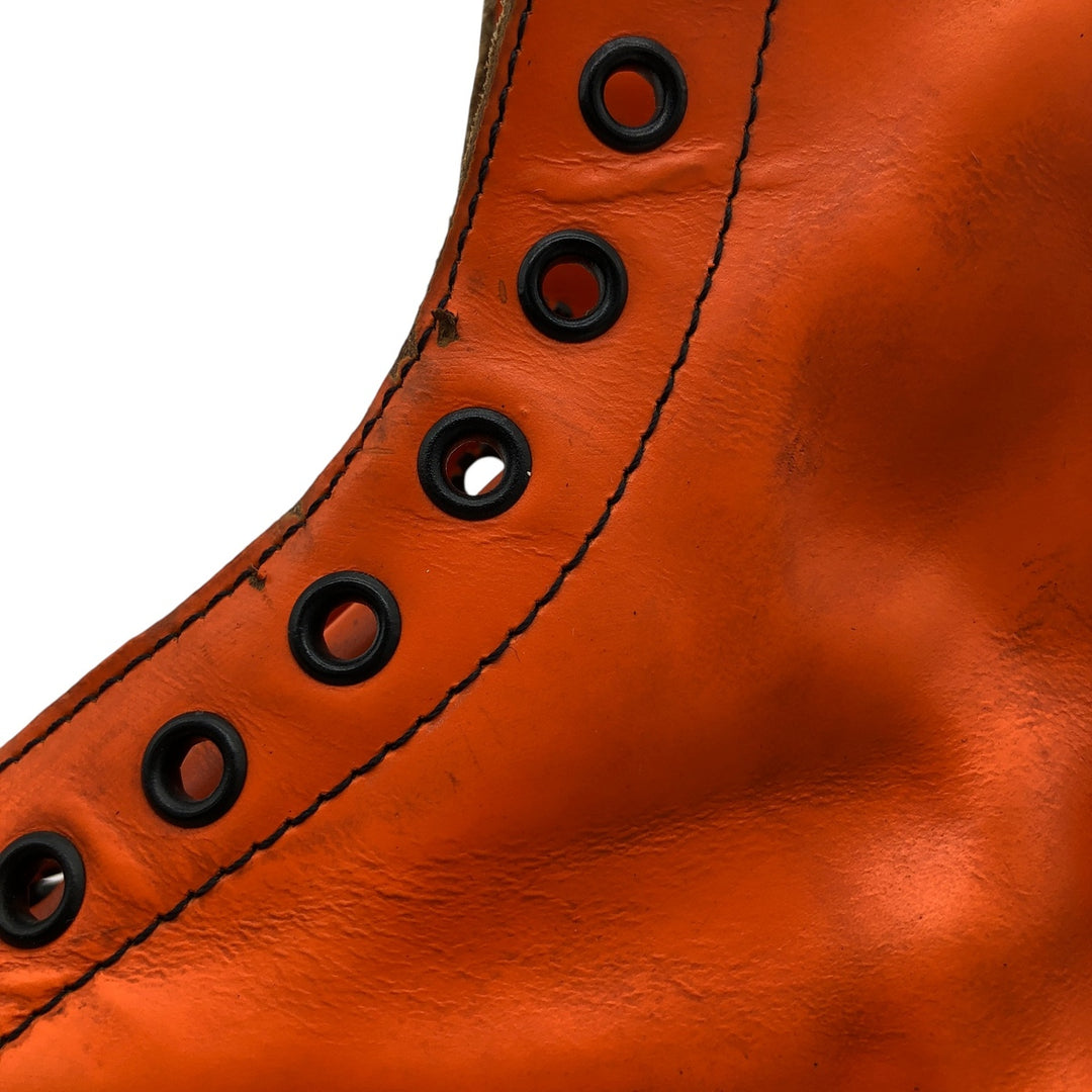 Dr. Martens 8-hole boots made in the UK 6 Women's 25.0cm genuine leather orange type Vintage Second Hand