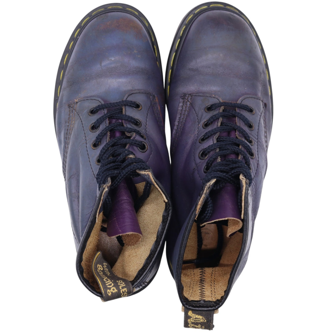 Dr. Martens 8-hole boots made in the UK 6 Women's 25.0cm genuine leather navy blue type Vintage Second Hand