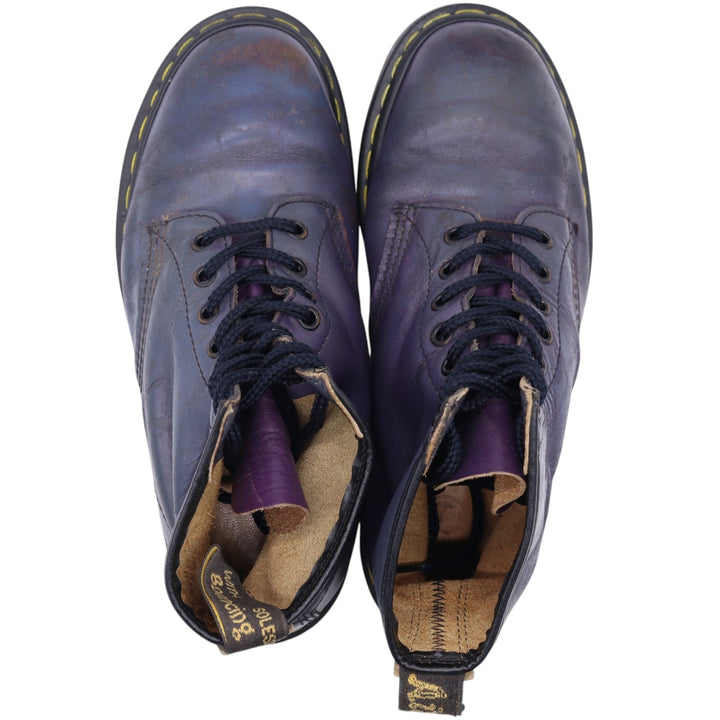 Dr. Martens 8-hole boots made in the UK 6 Women's 25.0cm genuine leather navy blue type Vintage Second Hand