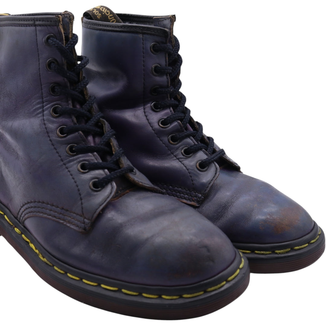 Dr. Martens 8-hole boots made in the UK 6 Women's 25.0cm genuine leather navy blue type Vintage Second Hand