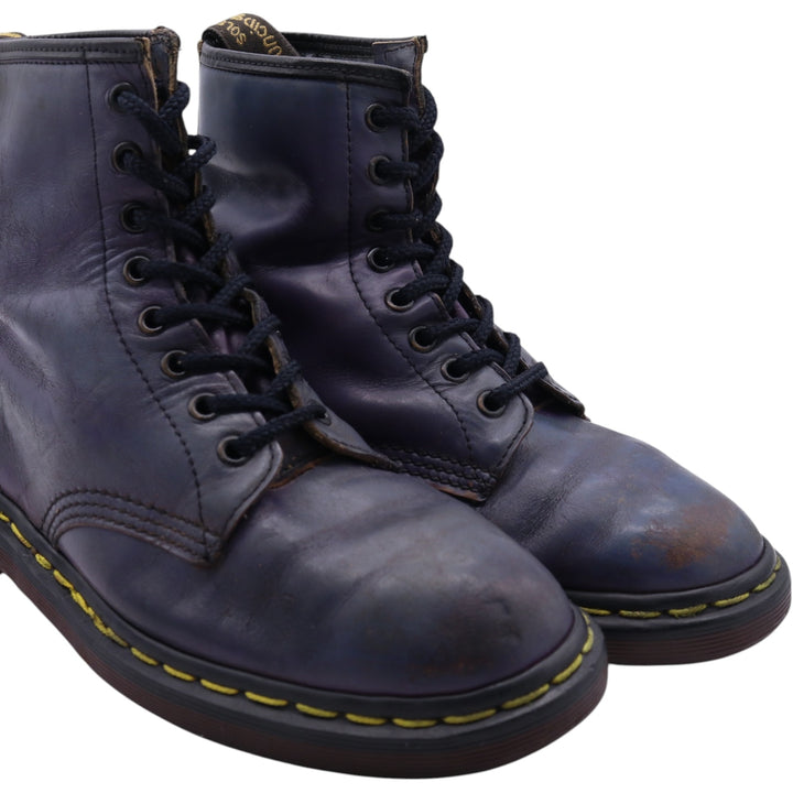Dr. Martens 8-hole boots made in the UK 6 Women's 25.0cm genuine leather navy blue type Vintage Second Hand