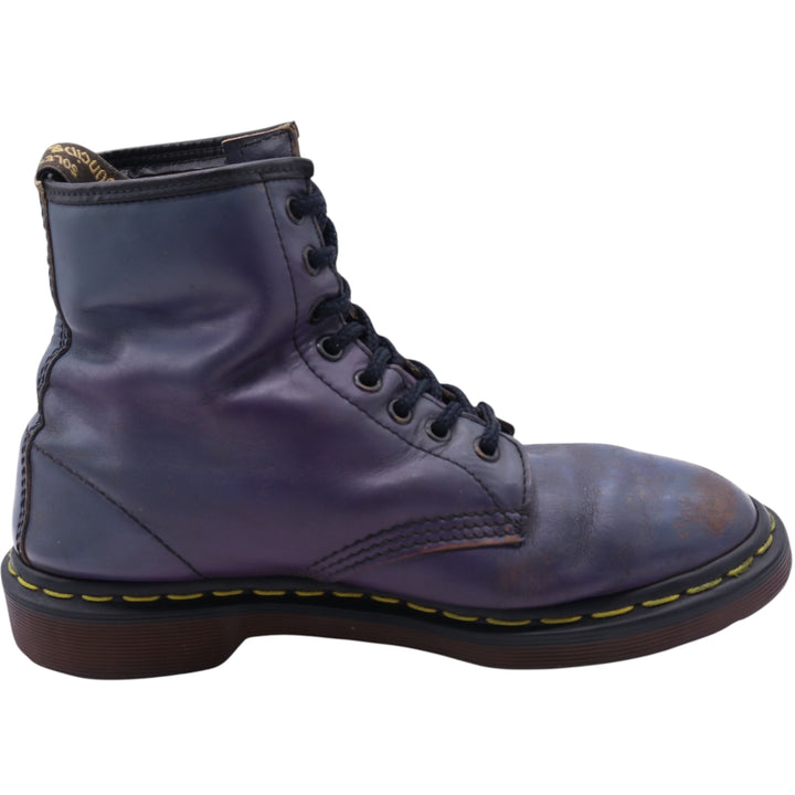 Dr. Martens 8-hole boots made in the UK 6 Women's 25.0cm genuine leather navy blue type Vintage Second Hand
