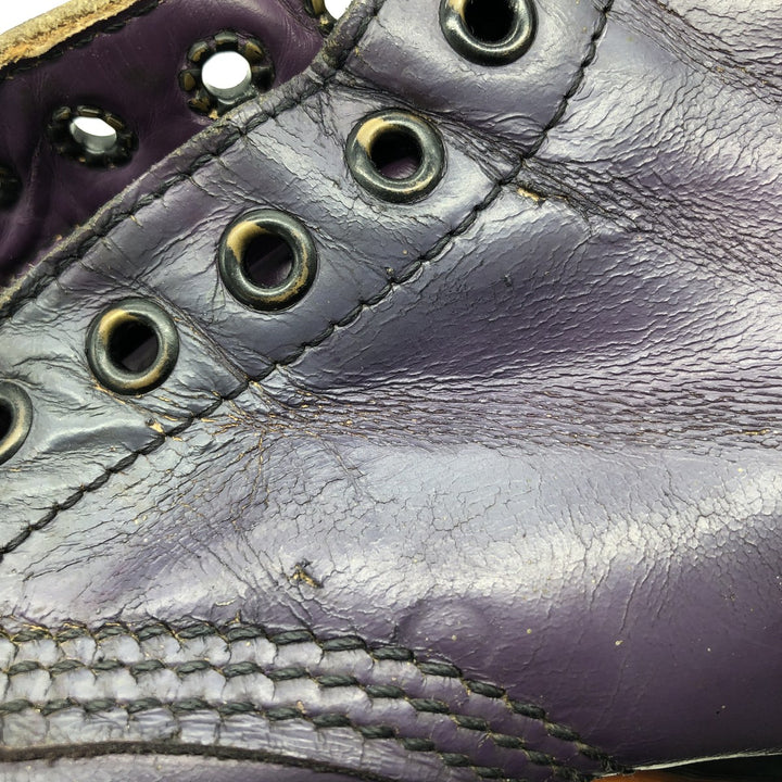 Dr. Martens 8-hole boots made in the UK 6 Women's 25.0cm genuine leather navy blue type Vintage Second Hand