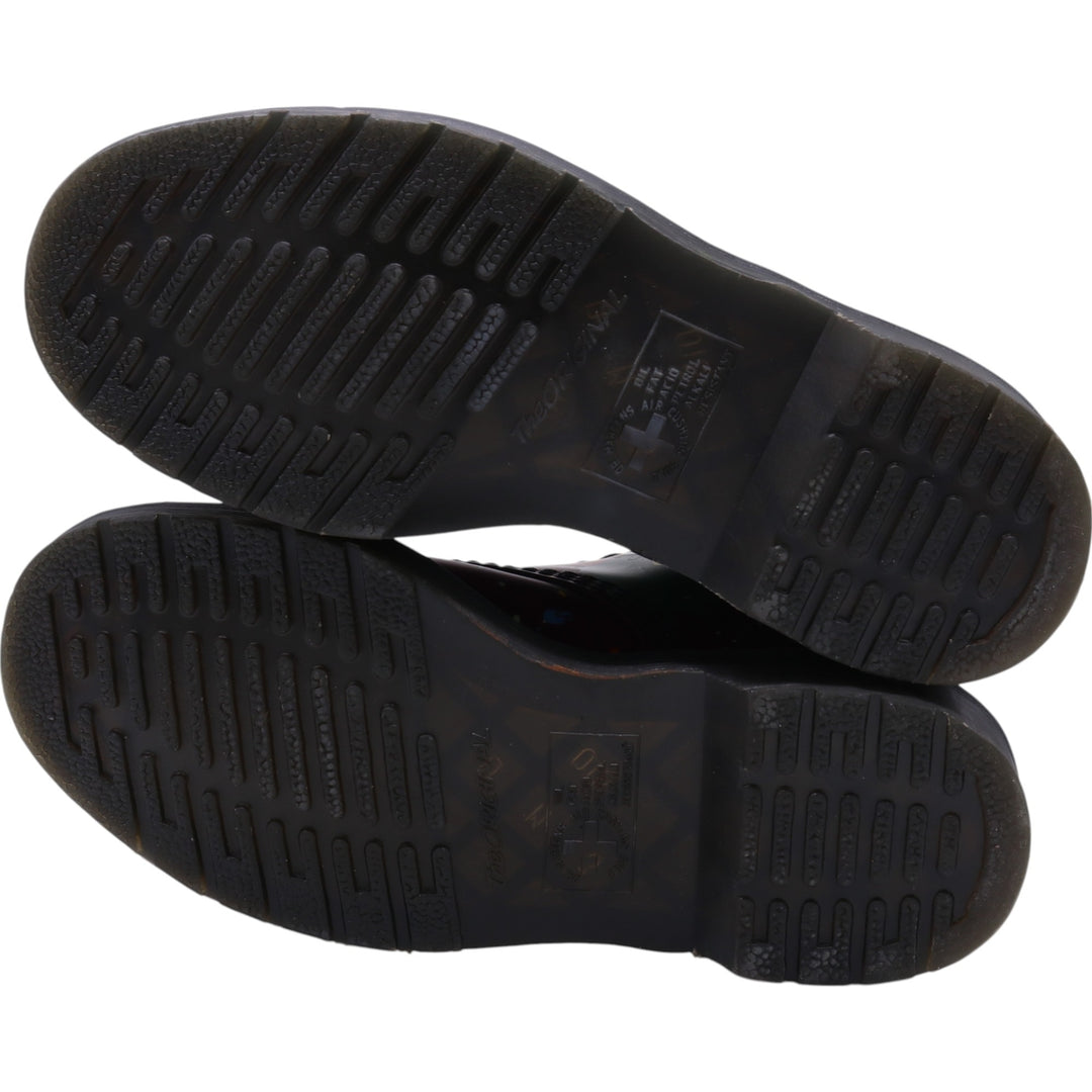 Dr. Martens SPLATTER Paint 8 Hole Boots 4 Women's 22.5cm genuine leather red type Vintage Second Hand