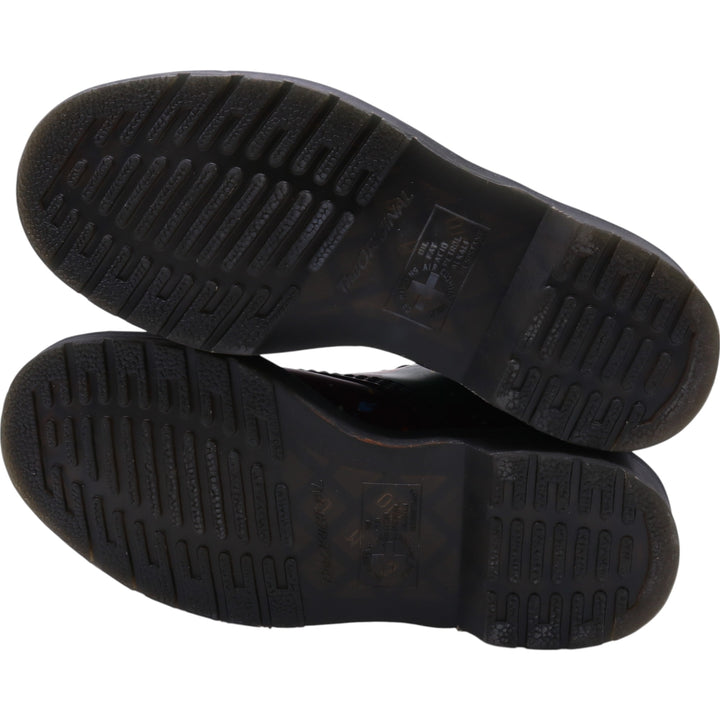 Dr. Martens SPLATTER Paint 8 Hole Boots 4 Women's 22.5cm genuine leather red type Vintage Second Hand