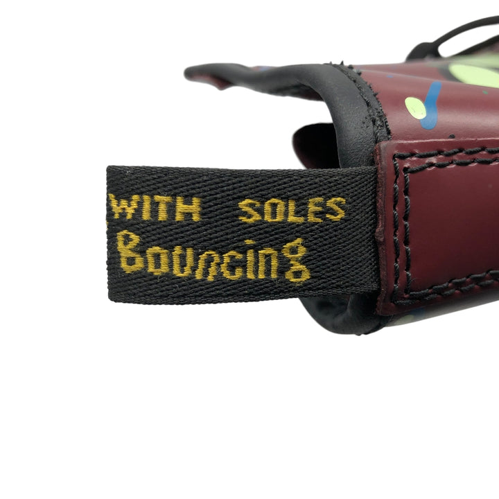 Dr. Martens SPLATTER Paint 8 Hole Boots 4 Women's 22.5cm genuine leather red type Vintage Second Hand