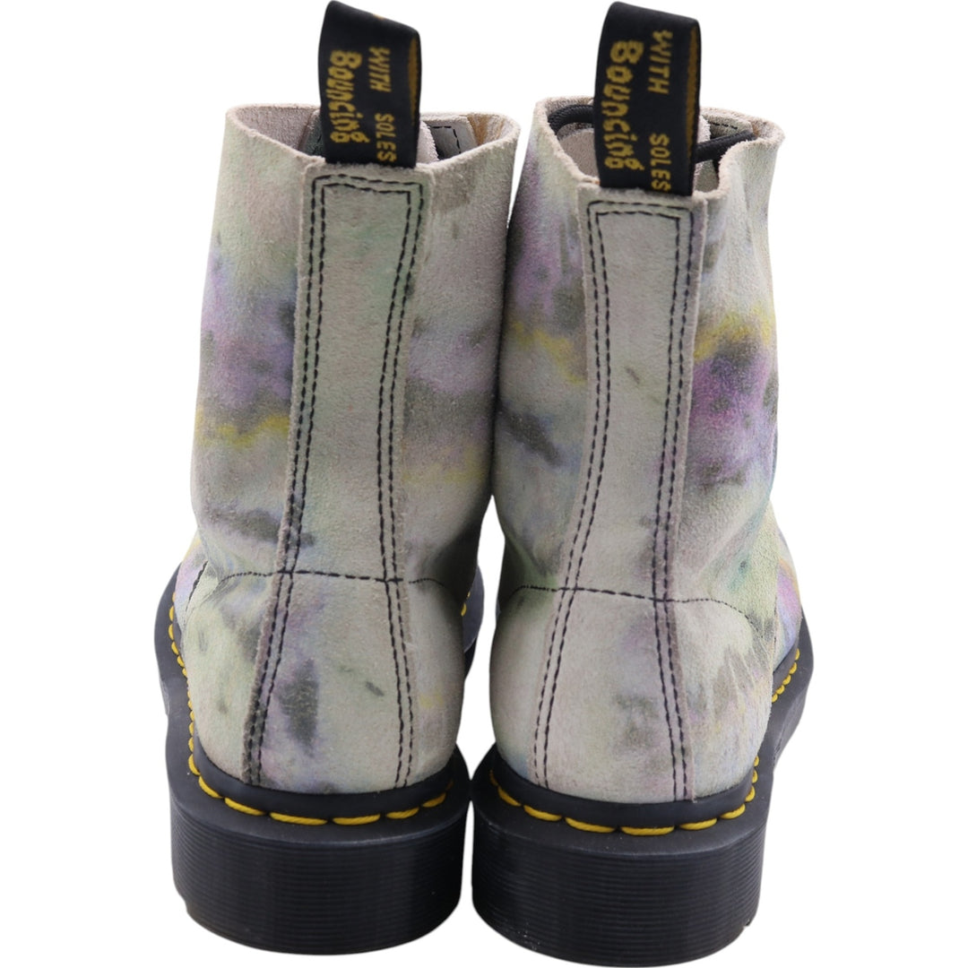 Dr. Martens All-over print suede 8-hole boots 5 Women's 24.0cm suede multicolor Vintage Second Hand