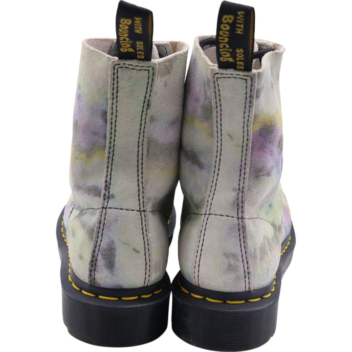 Dr. Martens All-over print suede 8-hole boots 5 Women's 24.0cm suede multicolor Vintage Second Hand