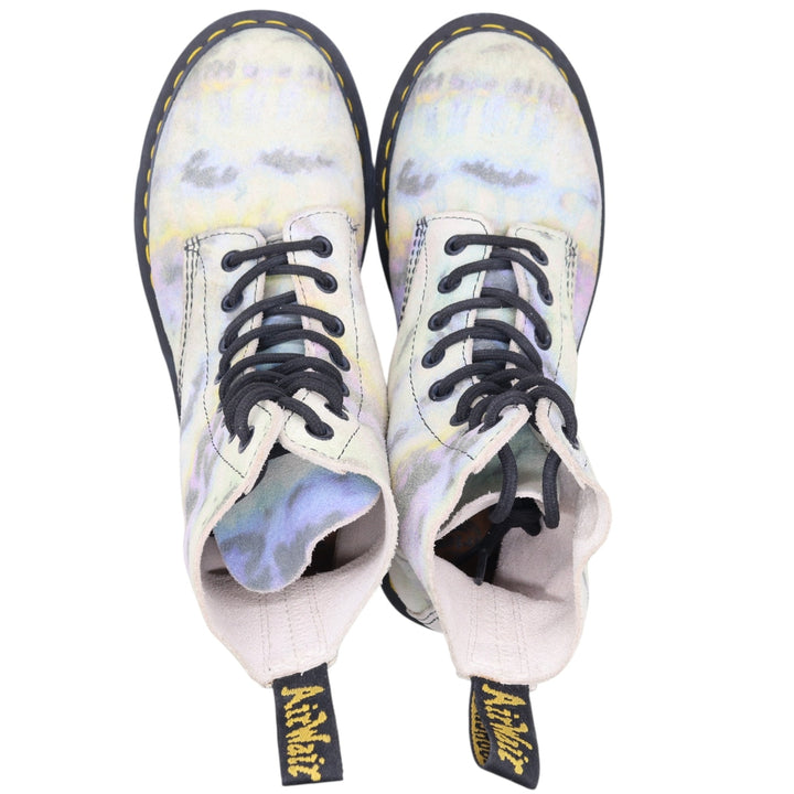 Dr. Martens All-over print suede 8-hole boots 5 Women's 24.0cm suede multicolor Vintage Second Hand