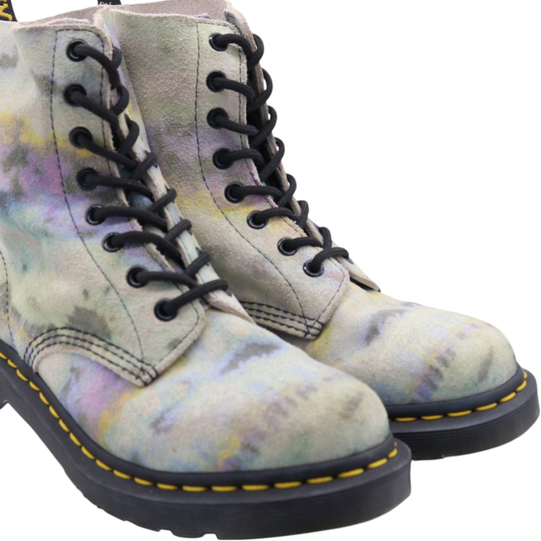 Dr. Martens All-over print suede 8-hole boots 5 Women's 24.0cm suede multicolor Vintage Second Hand
