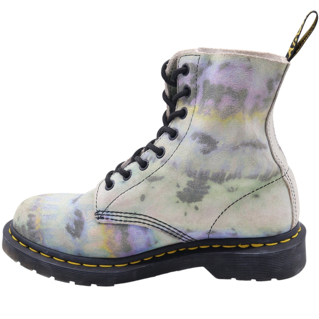 Dr. Martens All-over print suede 8-hole boots 5 Women's 24.0cm suede multicolor Vintage Second Hand