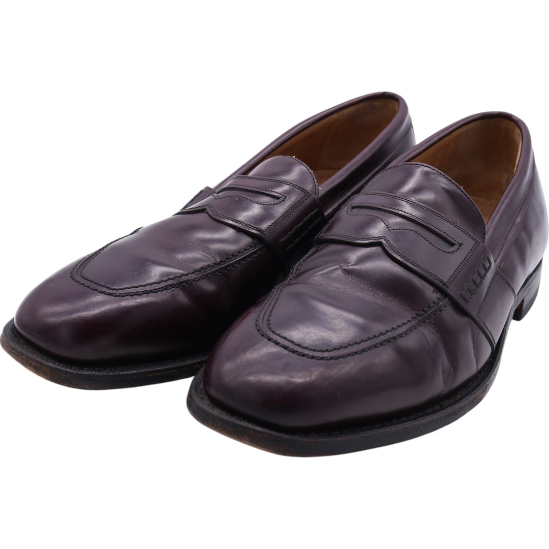Johnston & Murphy JOHNSTON AND MURPHY Limited coin loafer made in USA 10D Men's 28.0cm unclear burgundy type Vintage Second Hand