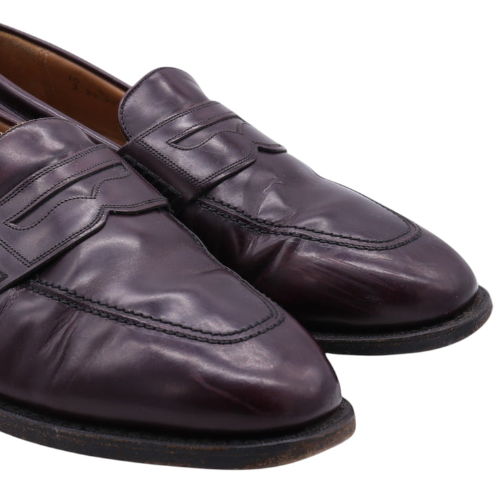Johnston & Murphy JOHNSTON AND MURPHY Limited coin loafer made in USA 10D Men's 28.0cm unclear burgundy type Vintage Second Hand