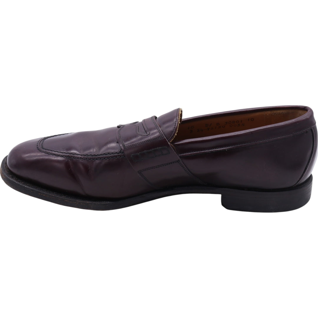 Johnston & Murphy JOHNSTON AND MURPHY Limited coin loafer made in USA 10D Men's 28.0cm unclear burgundy type Vintage Second Hand