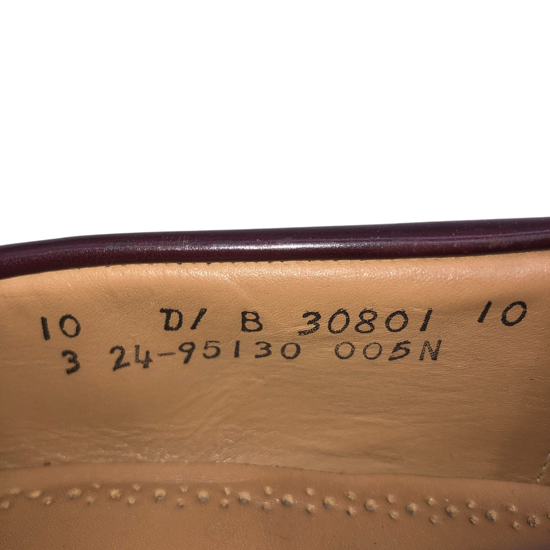 Johnston & Murphy JOHNSTON AND MURPHY Limited coin loafer made in USA 10D Men's 28.0cm unclear burgundy type Vintage Second Hand
