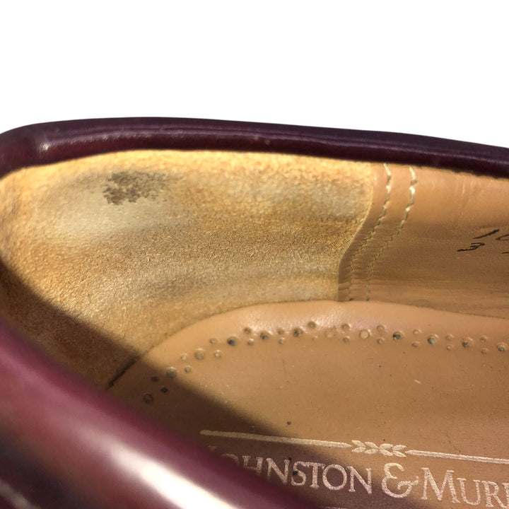 Johnston & Murphy JOHNSTON AND MURPHY Limited coin loafer made in USA 10D Men's 28.0cm unclear burgundy type Vintage Second Hand