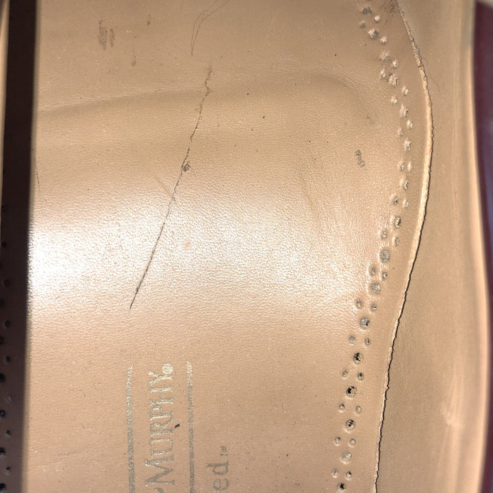 Johnston & Murphy JOHNSTON AND MURPHY Limited coin loafer made in USA 10D Men's 28.0cm unclear burgundy type Vintage Second Hand