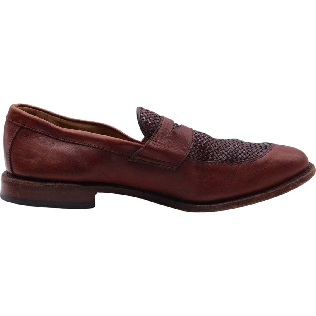 Allen Edmonds Leyland Braided Coin Loafers Made in USA 10D Men's 28.0cm genuine leather brown type Vintage Second Hand