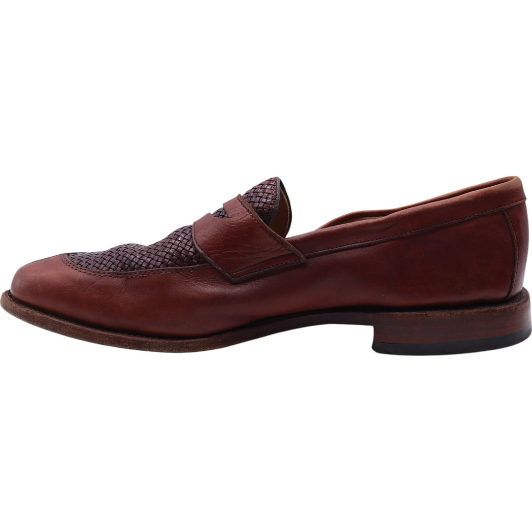 Allen Edmonds Leyland Braided Coin Loafers Made in USA 10D Men's 28.0cm genuine leather brown type Vintage Second Hand