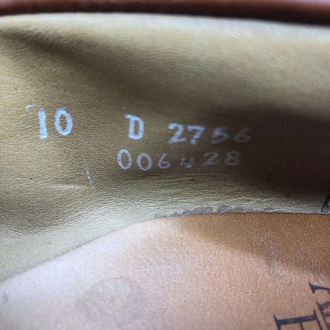 Allen Edmonds Leyland Braided Coin Loafers Made in USA 10D Men's 28.0cm genuine leather brown type Vintage Second Hand