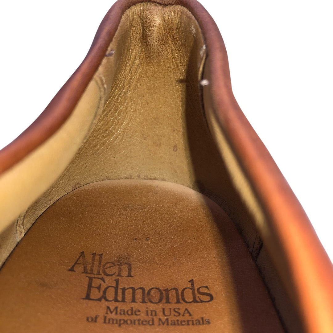 Allen Edmonds Leyland Braided Coin Loafers Made in USA 10D Men's 28.0cm genuine leather brown type Vintage Second Hand