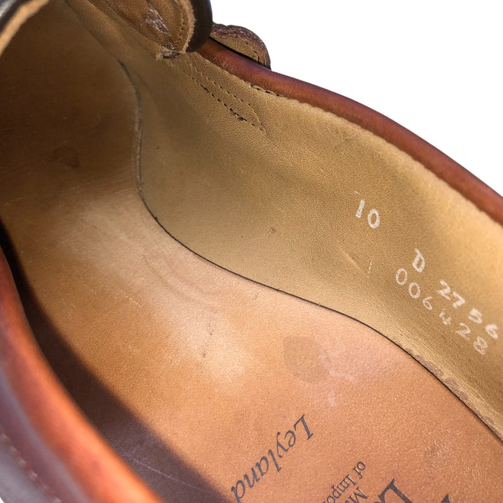 Allen Edmonds Leyland Braided Coin Loafers Made in USA 10D Men's 28.0cm genuine leather brown type Vintage Second Hand