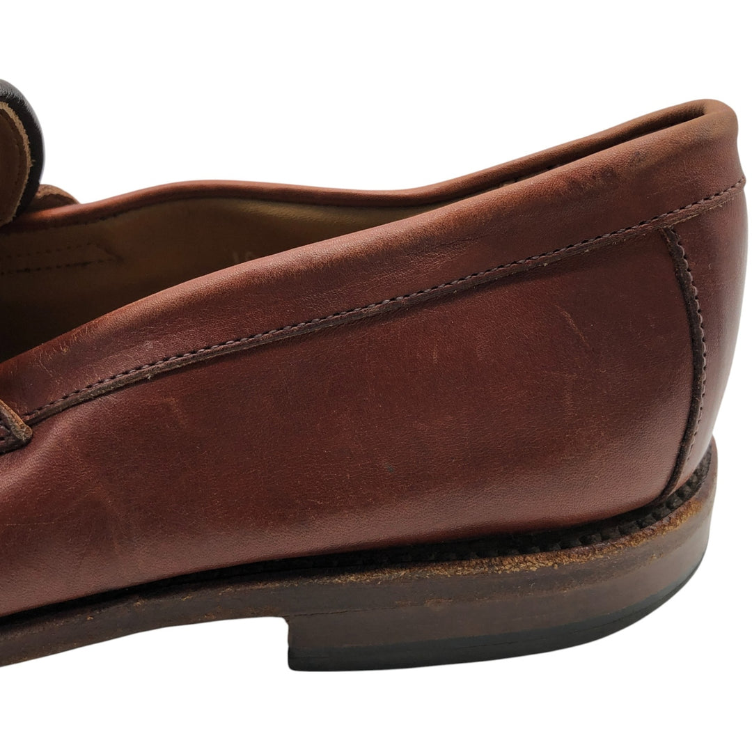 Allen Edmonds Leyland Braided Coin Loafers Made in USA 10D Men's 28.0cm genuine leather brown type Vintage Second Hand
