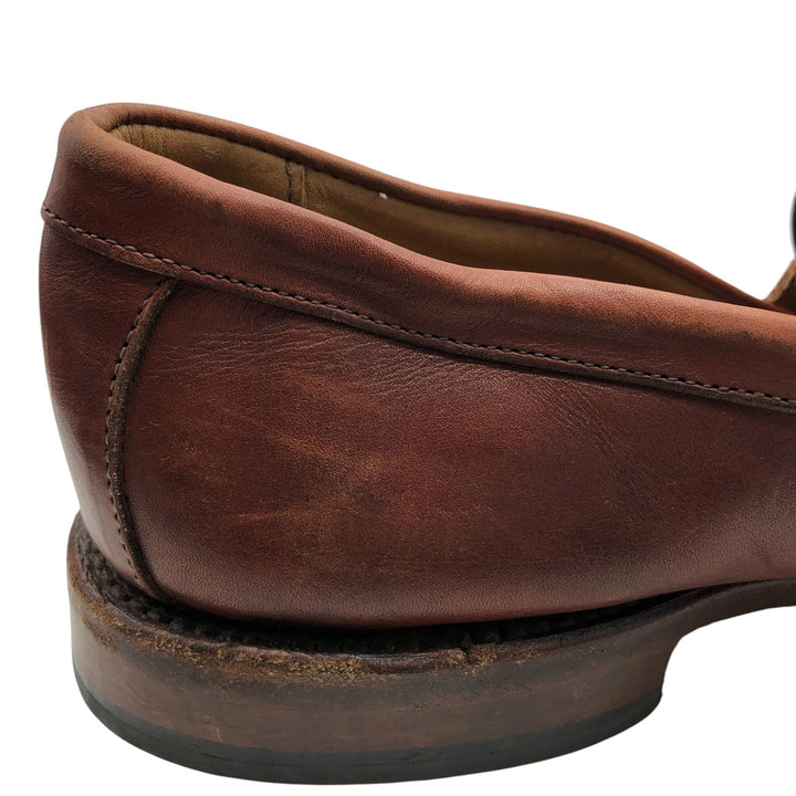 Allen Edmonds Leyland Braided Coin Loafers Made in USA 10D Men's 28.0cm genuine leather brown type Vintage Second Hand