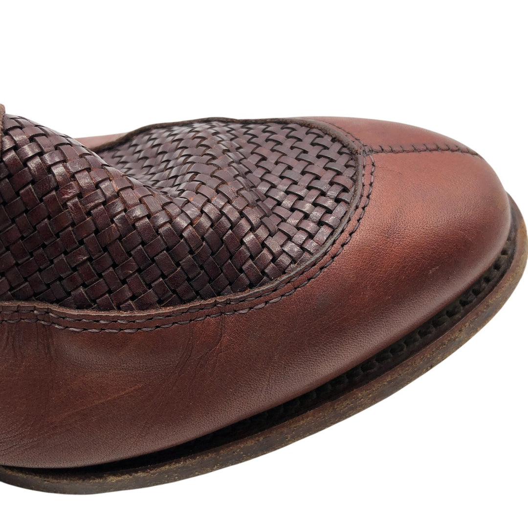 Allen Edmonds Leyland Braided Coin Loafers Made in USA 10D Men's 28.0cm genuine leather brown type Vintage Second Hand
