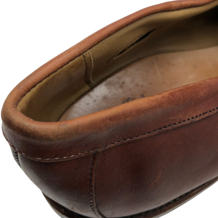 Allen Edmonds Leyland Braided Coin Loafers Made in USA 10D Men's 28.0cm genuine leather brown type Vintage Second Hand