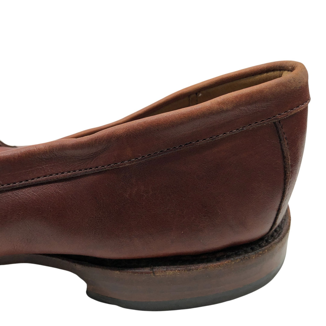 Allen Edmonds Leyland Braided Coin Loafers Made in USA 10D Men's 28.0cm genuine leather brown type Vintage Second Hand
