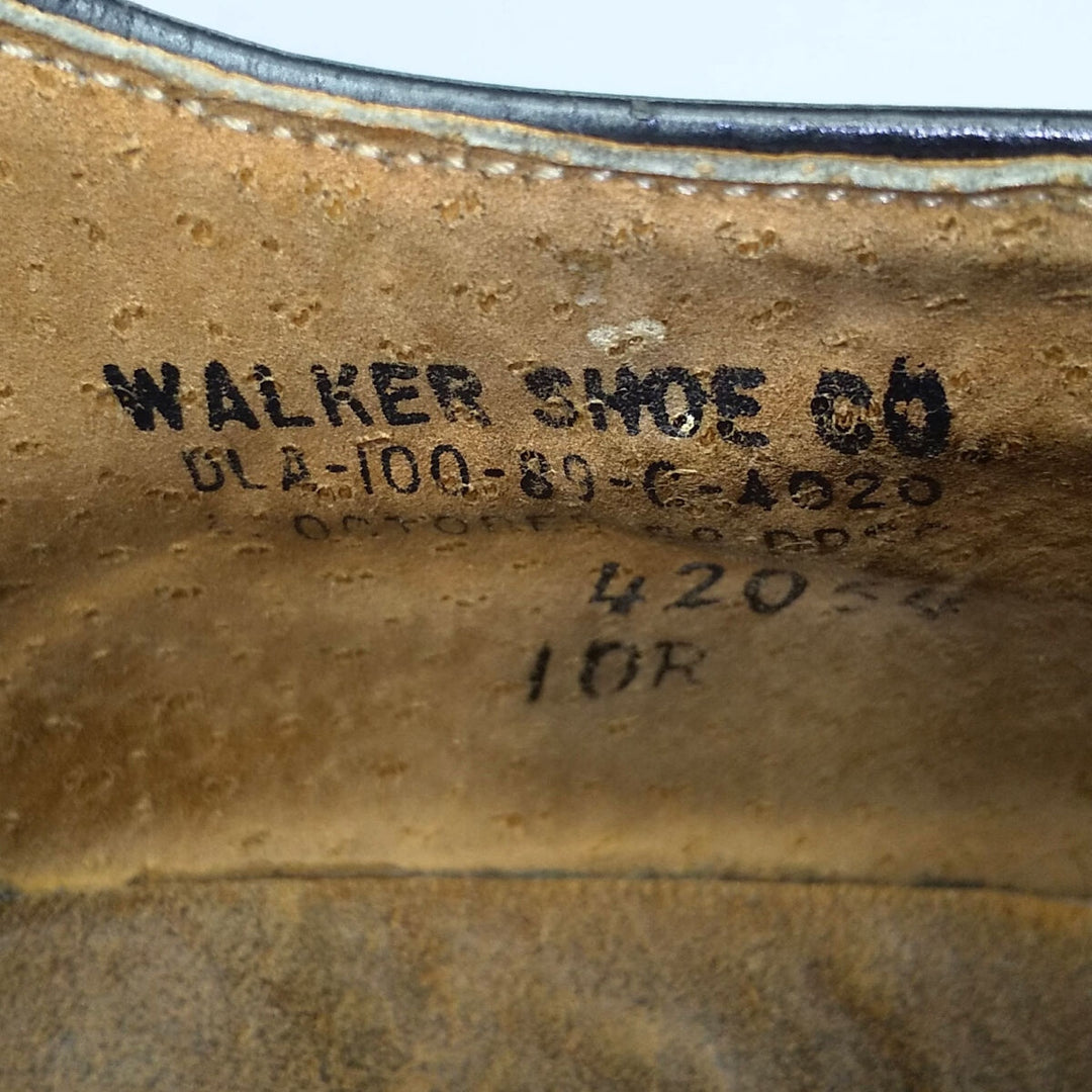 80'S US military genuine WALKER SHOE CO service shoes made in USA 10R men's 11" vintage /saa012010