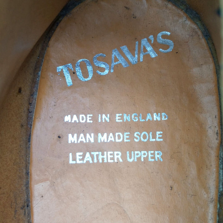 TOSAVA'S Steel Toe Plain Toe Shoes Made in England 9 Men's 10.8" /saa012066