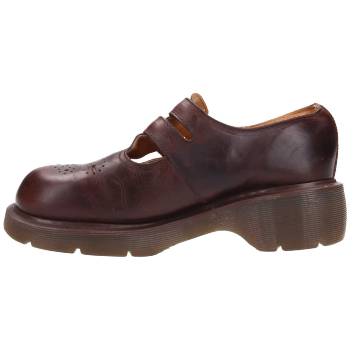 Dr. Martens thick sole double monk strap shoes made in England size 6 women's 9.6" /saa012073