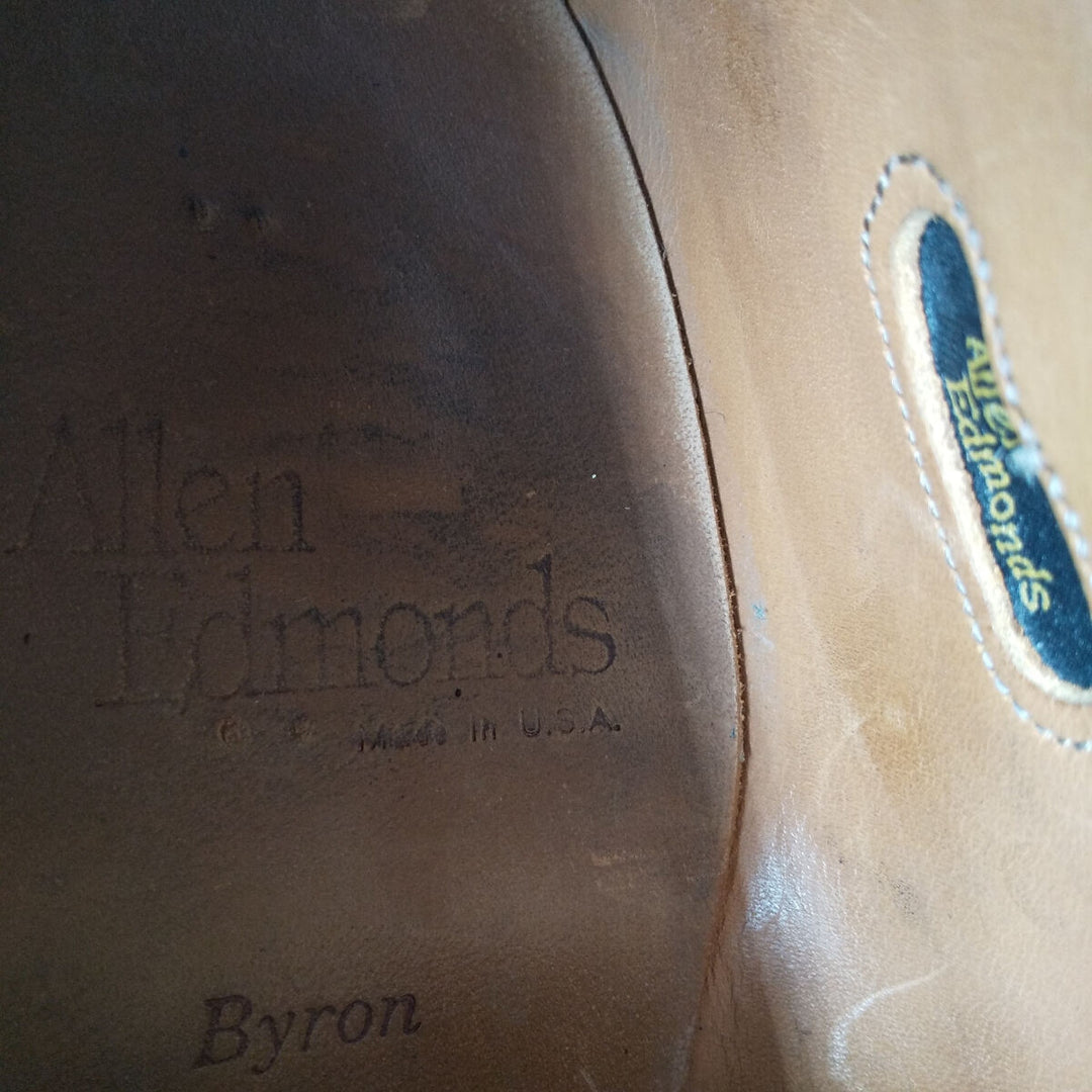 Allen Edmonds Byron Straight Tip Shoes Made in USA 8D Men's 10.2" /saa012078