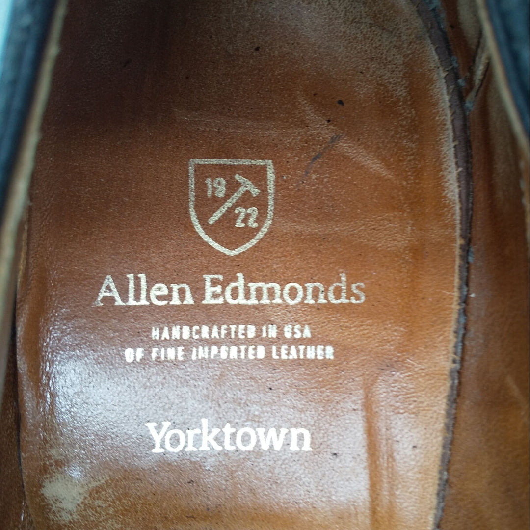 Allen Edmonds Yorktown Straight Tip Shoes Made in USA 8 1/2 D Men's 10.4" /saa012100