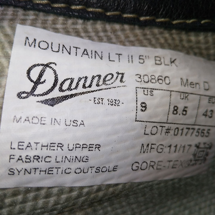 Danner MOUNTAIN LT 2 GORE-TEX Mountain Light 2 Work Boots Made in USA 9 Men's 10.6" equivalent /saa012153