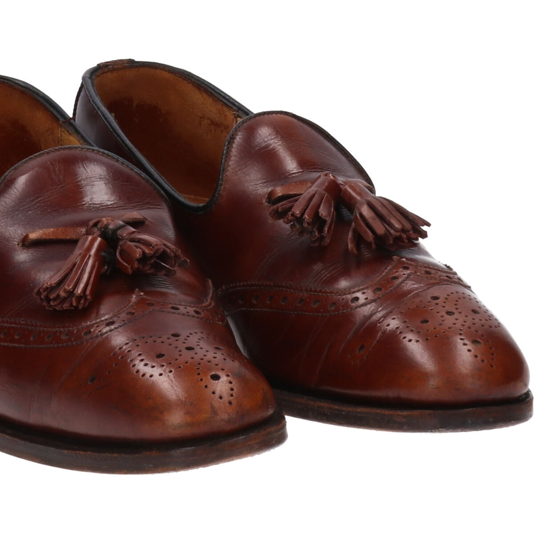 Loake Wingtip Tassel Loafers Made in England 8 1/2 Men's 10.6" equivalent /saa012160