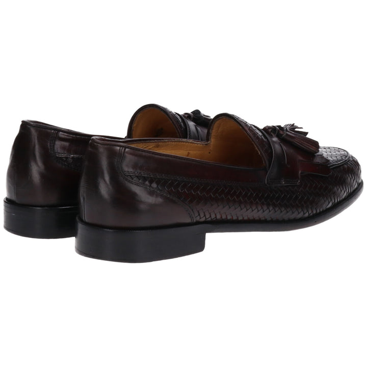 Johnston & Murphy DOMANI Quilted Braided Tassel Loafers Made in Italy 9M Men's 27.5cm /saa012206