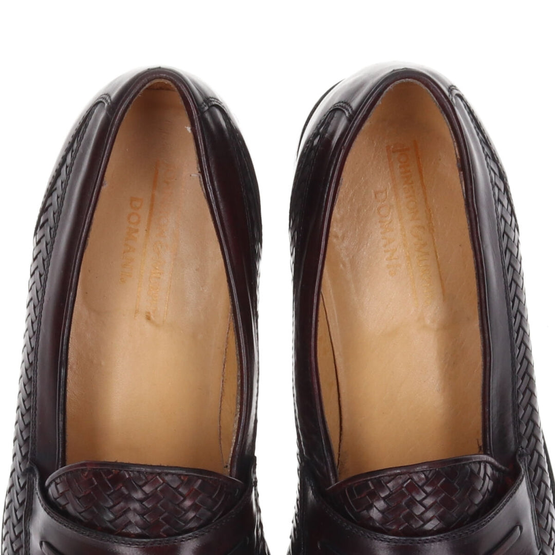 Johnston & Murphy DOMANI Quilted Braided Tassel Loafers Made in Italy 9M Men's 27.5cm /saa012206