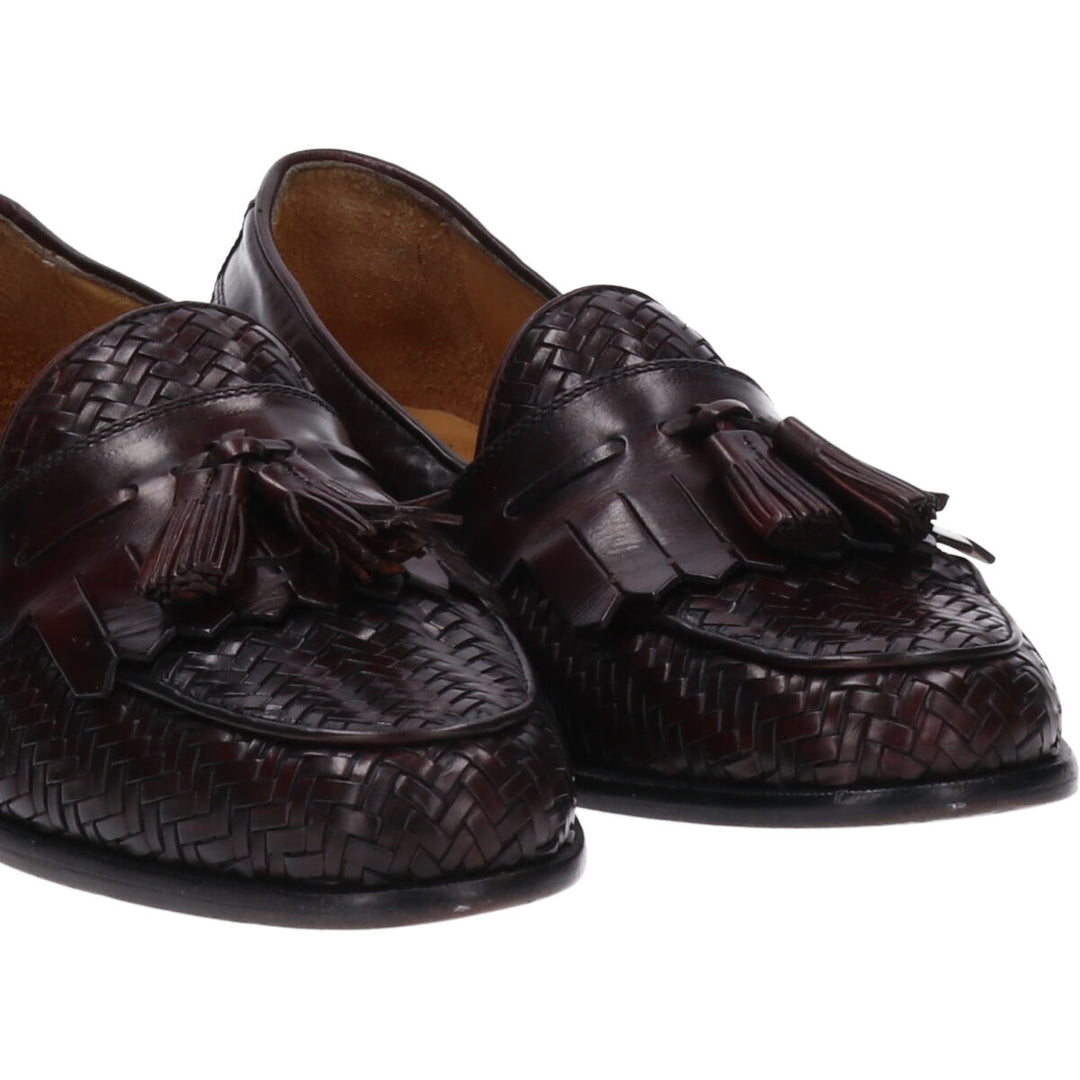 Johnston & Murphy DOMANI Quilted Braided Tassel Loafers Made in Italy 9M Men's 27.5cm /saa012206