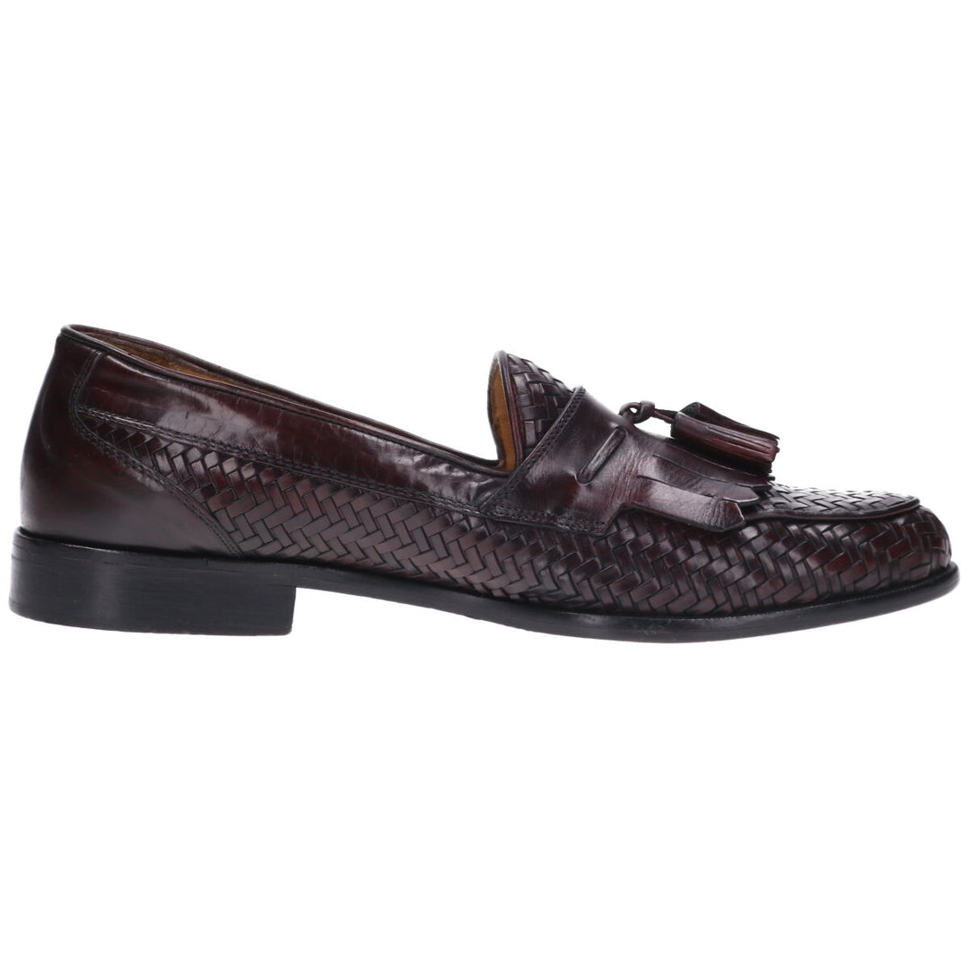 Johnston & Murphy DOMANI Quilted Braided Tassel Loafers Made in Italy 9M Men's 27.5cm /saa012206