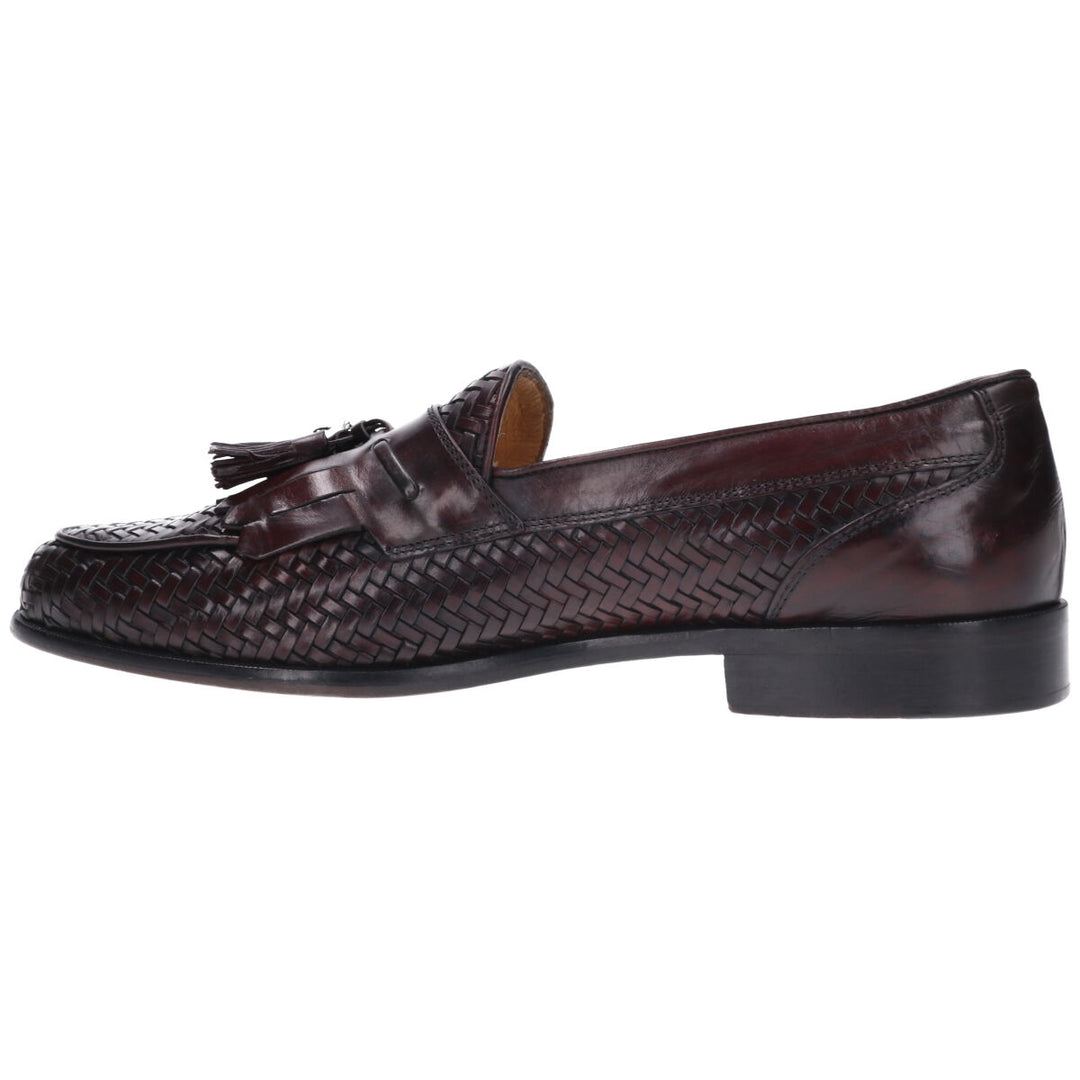 Johnston & Murphy DOMANI Quilted Braided Tassel Loafers Made in Italy 9M Men's 27.5cm /saa012206