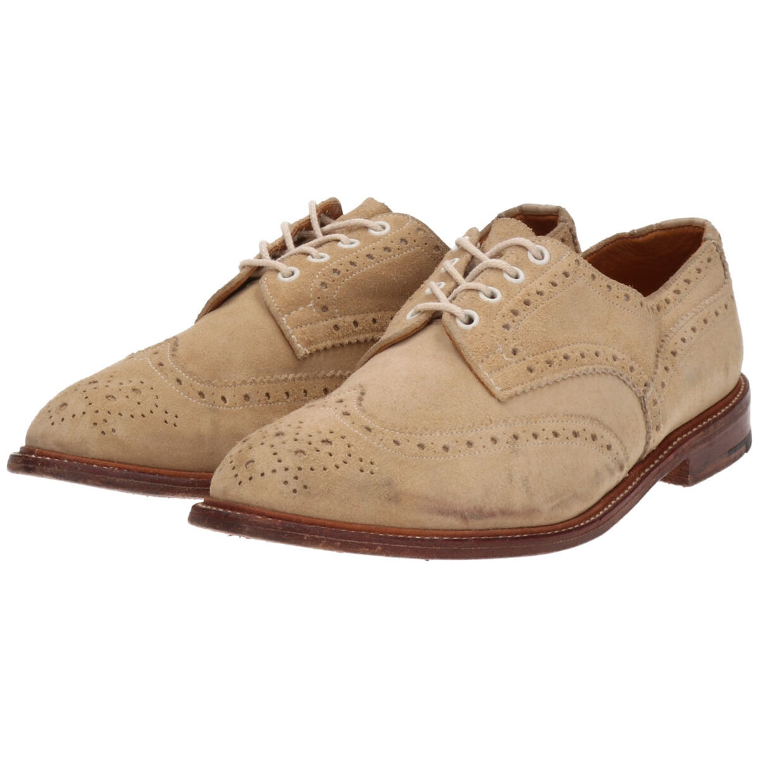 Tricker's suede wingtip shoes made in England 10 1/2 S men's 11.4" equivalent /saa012262