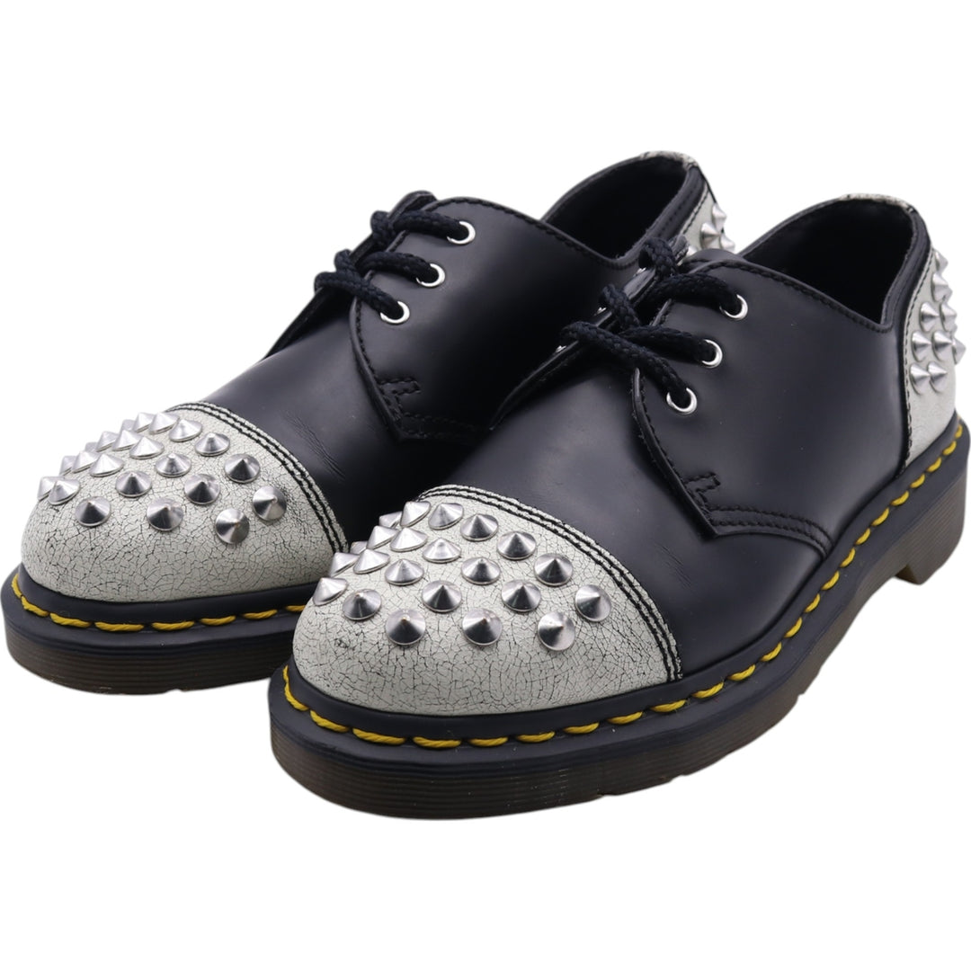 Dr. Martens CORE APPLIQUE BAXTER 1461 STUDDED PANEL studded 3-hole shoes UK4 Women's 22.5cm genuine leather black type Vintage Second Hand