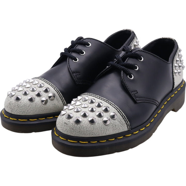 Dr. Martens CORE APPLIQUE BAXTER 1461 STUDDED PANEL studded 3-hole shoes UK4 Women's 22.5cm genuine leather black type Vintage Second Hand