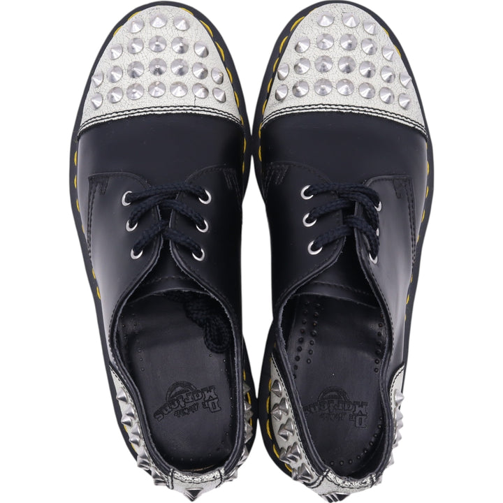 Dr. Martens CORE APPLIQUE BAXTER 1461 STUDDED PANEL studded 3-hole shoes UK4 Women's 22.5cm genuine leather black type Vintage Second Hand