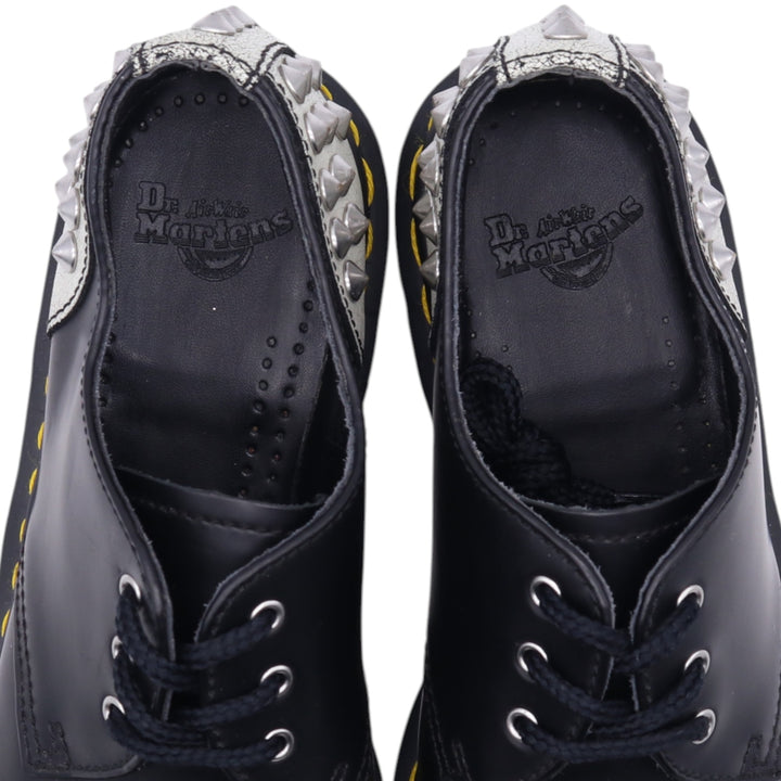 Dr. Martens CORE APPLIQUE BAXTER 1461 STUDDED PANEL studded 3-hole shoes UK4 Women's 22.5cm genuine leather black type Vintage Second Hand